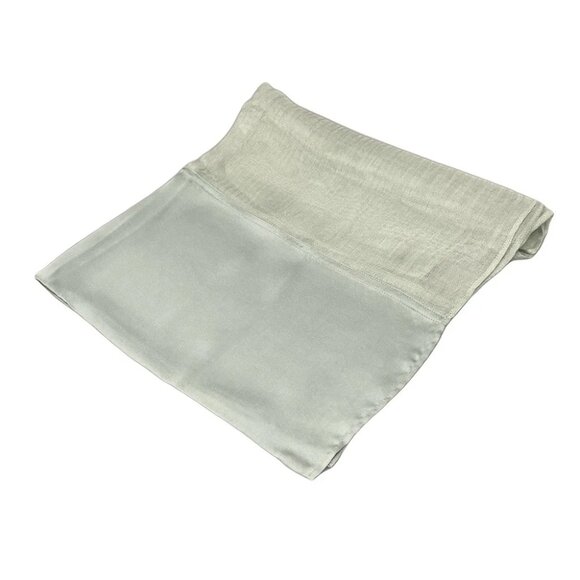 Auth GIORGIOARMANI - Light Green Silk Scarf - Picture 1 of 4